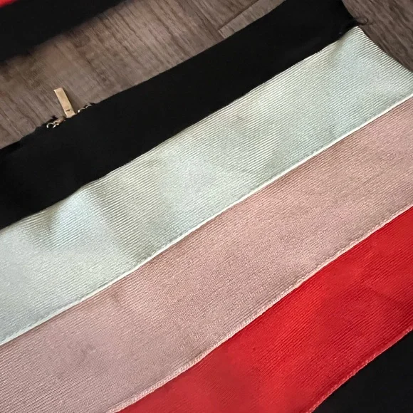 Bebe Bodycon Striped Two Piece Set Size M - Picture 4 of 13